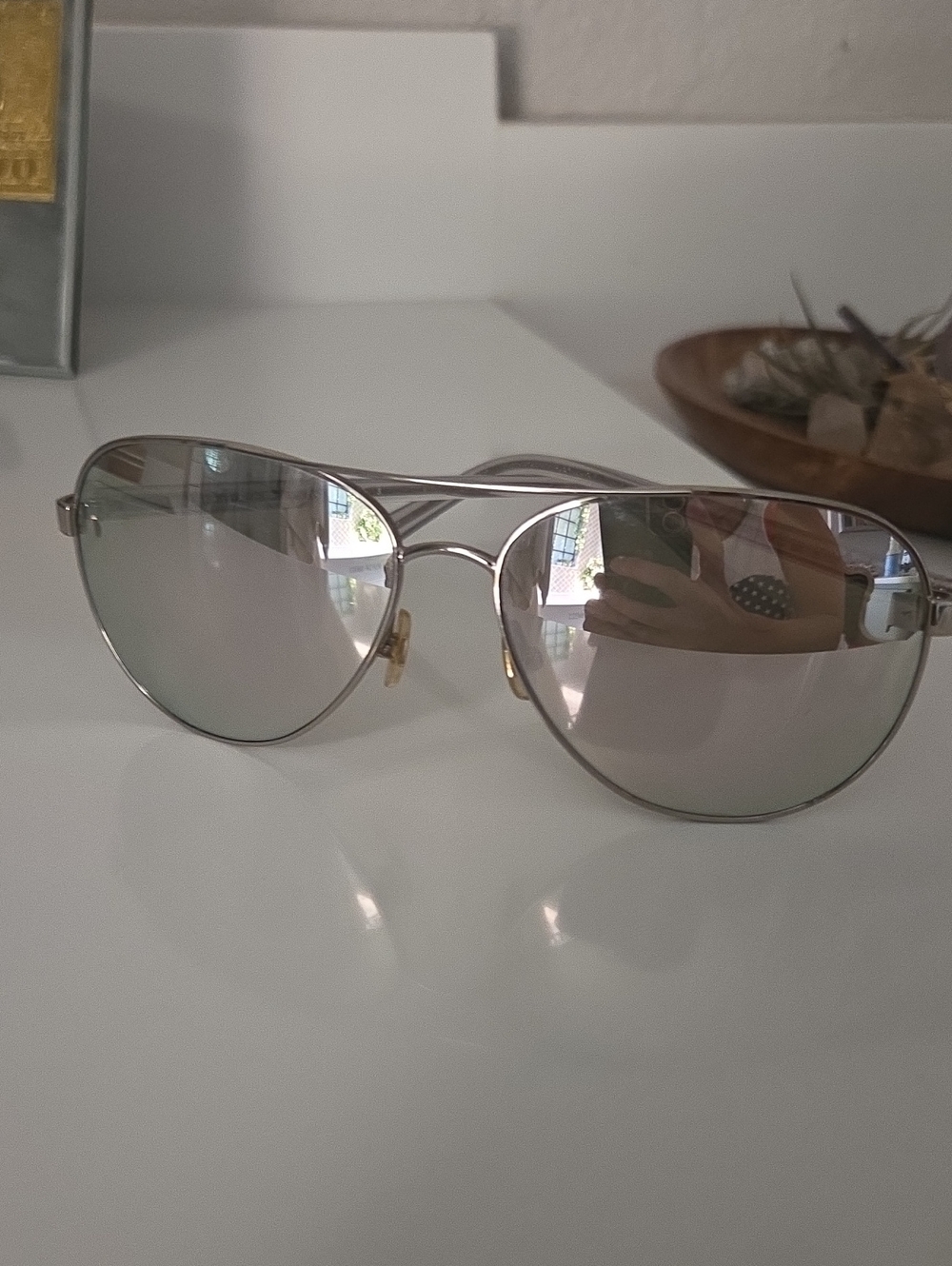 Kate Spade- Aviator Metal Sunglasses - Silver Mirror